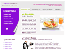 Tablet Screenshot of livraison-repas.net
